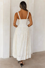 Candlelight Hour Maxi Dress Cream
