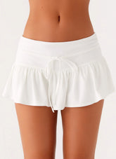 Landon Mini Skort - White