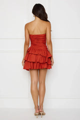 Attention Snatch Mini Dress Red
