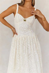 Candlelight Hour Maxi Dress Cream