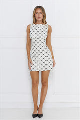 Bow And Beauty Mini Dress Ivory