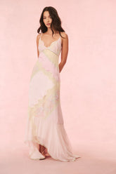 Bancila Lace Patchwork Maxi Dress