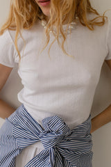 The Pointelle Baby Tee