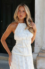 Slay Today Halter Top Cream