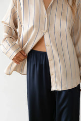 The Silk Pinstripe Shirt