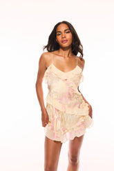 Lomina Summer Heirloom Print Mini Dress