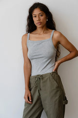 The Baby Rib Square Neck Tank