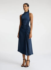 Inez Satin Midi Dress