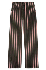 The Silk Pinstripe Drawstring Pant