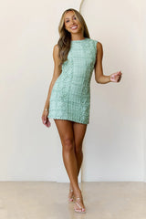 Be The Gift Mini Dress Green