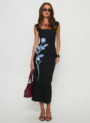 Davien Reversible Maxi Dress Blue / Black