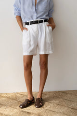 The Linen Pleated Short