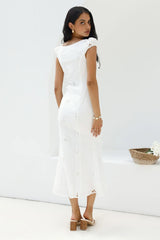 Vintage Song Midi Dress White