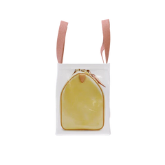 TITA ELVIE duffle Grocery Bag, yellow canvas, large