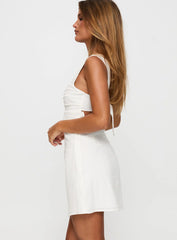 Anyone But You Mini Dress White