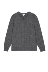 The Cable V-Neck Sweater