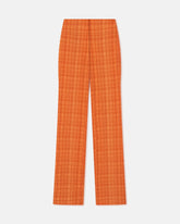 Juna - Seersucker Pants - Sunset Orange