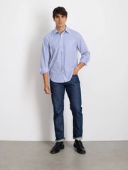 Mill Shirt in Striped Poplin