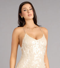 Barefoot Glam Sequin Mini Dress