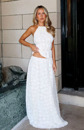 Slay Today Maxi Skirt Cream