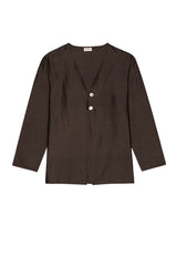 The Taffeta Split Top