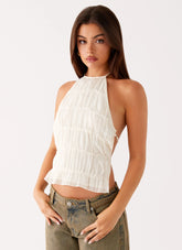Bennie Halter Top - Ivory