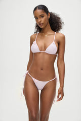 Divine Skimpy String Bikini Bottom - Rosewater Stripe