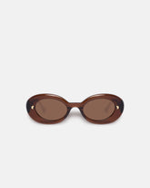 Giva - Bio-Plastic Oval Sunglasses - Brown