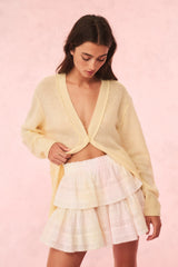 Ruffle Mini Tie-Dye Skirt