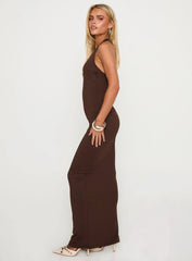 Spicy Maxi Dress Chocolate