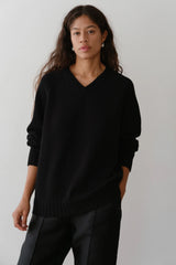 The Cotton Cashmere V-Neck Sweater