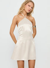 Gardens Of Eden Halter Mini Dress Champagne