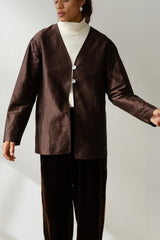 The Taffeta Split Top