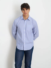 Mill Shirt in Striped Poplin
