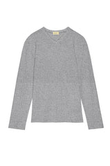 The Pointelle V-Neck Long Sleeve