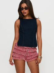 Rider Backless Top Indigo