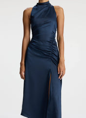 Inez Satin Midi Dress