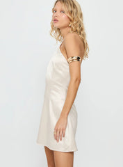 Gardens Of Eden Halter Mini Dress Champagne