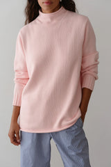 The Cotton Cashmere Roll Neck Sweater