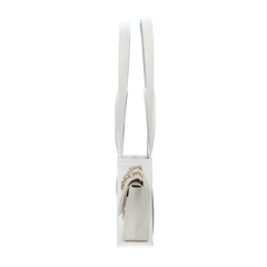 GroceryBags Creative imitation platinum bag printed woven bag cobalt white small fitness leisure bag