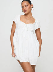 Monsterrat Mini Dress White