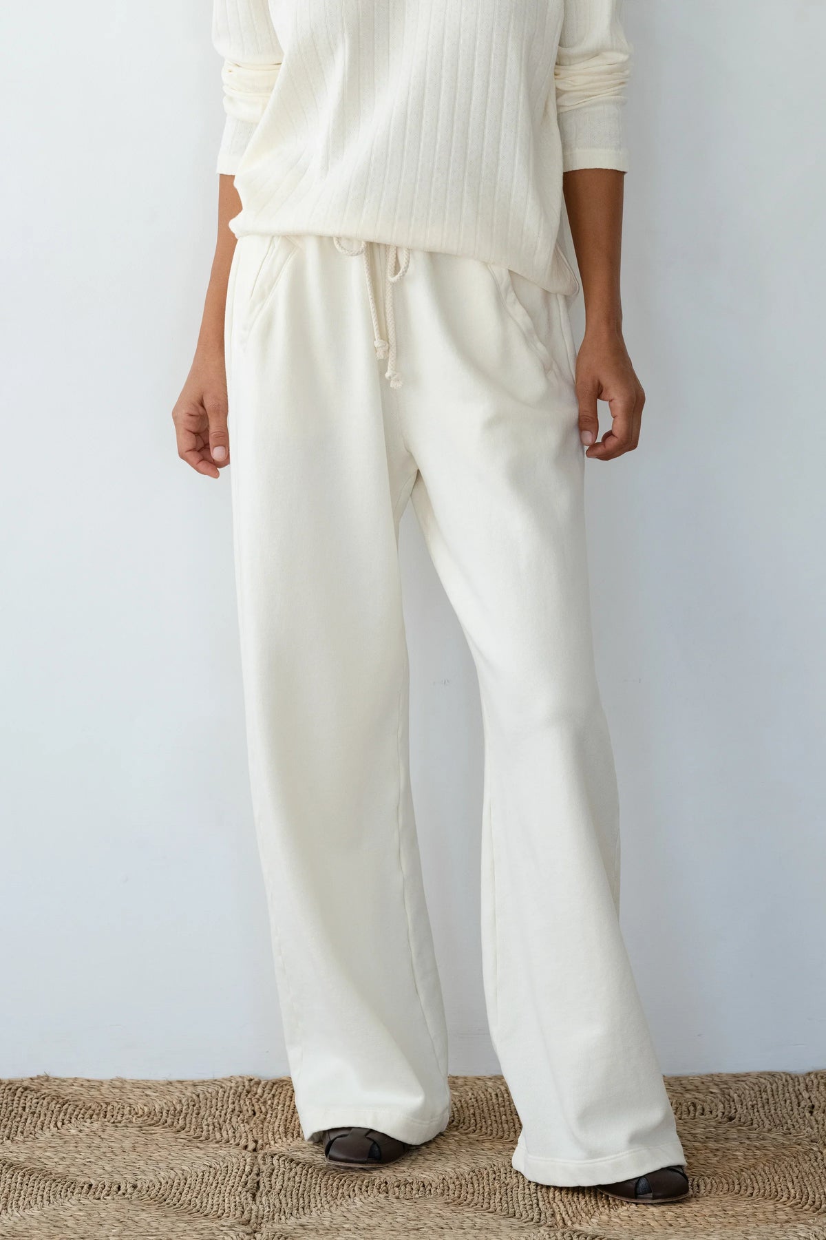 The Eco-Fleece Wide Leg Sweatpants