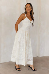 Candlelight Hour Maxi Dress Cream