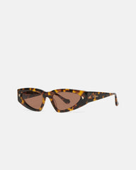 Crista - Bio-Plastic D-Frame Sunglasses - Dark Amber
