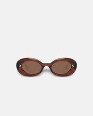 Giva - Bio-Plastic Oval Sunglasses - Brown