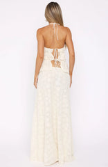 Slay Today Maxi Skirt Cream